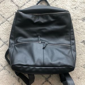 Mossimo Black Vegan Leather Backpack